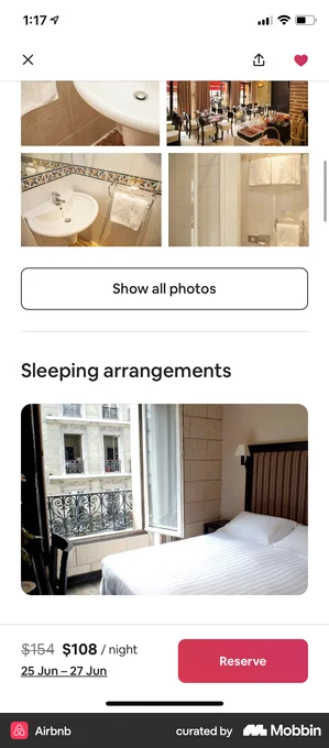 Airbnb listing