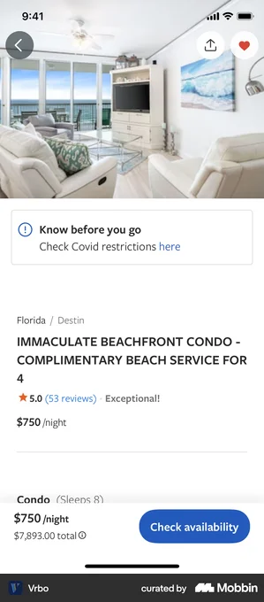 Vrbo listing