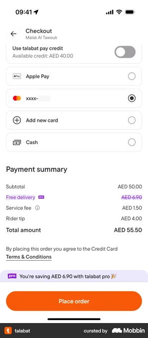 Careem checkout