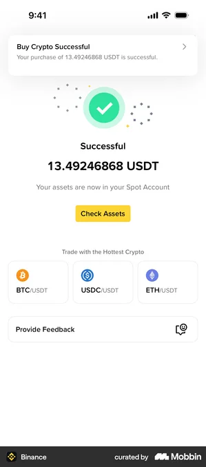 Binance success